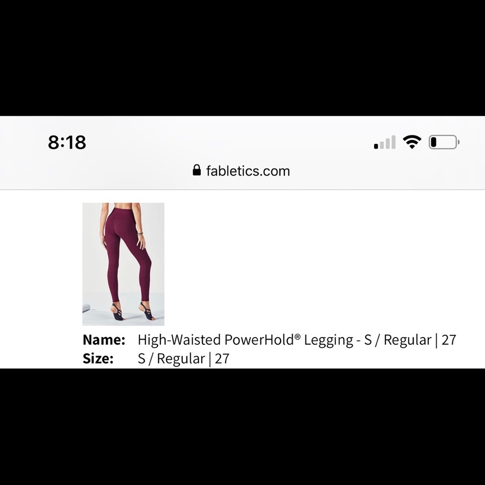 Fabletics - High-Waisted Powerhold Legging